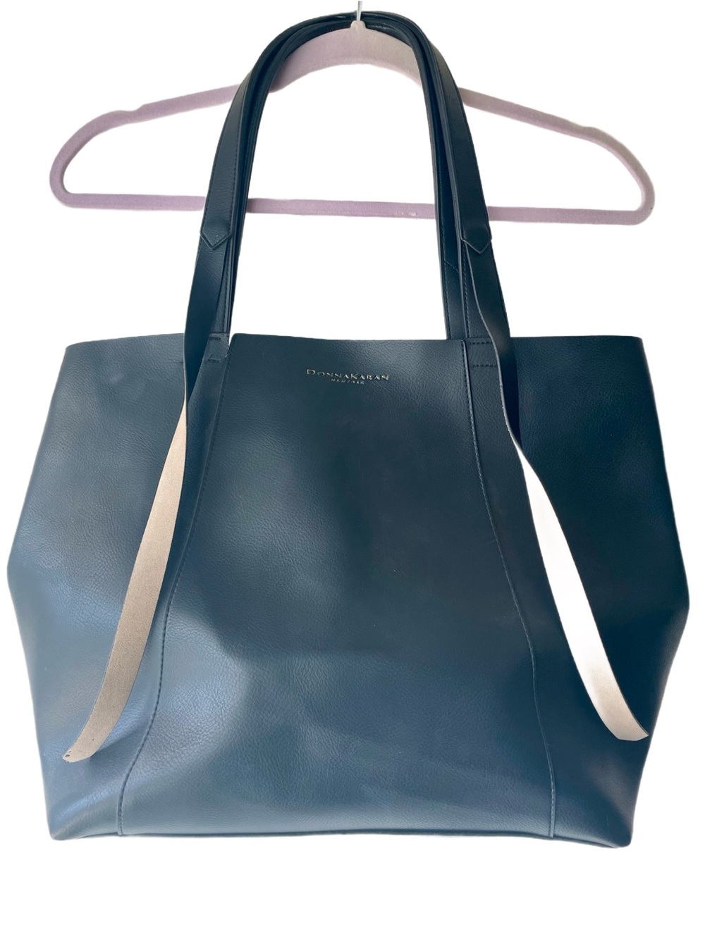 New Donna Karan Black PVC Tote Bag